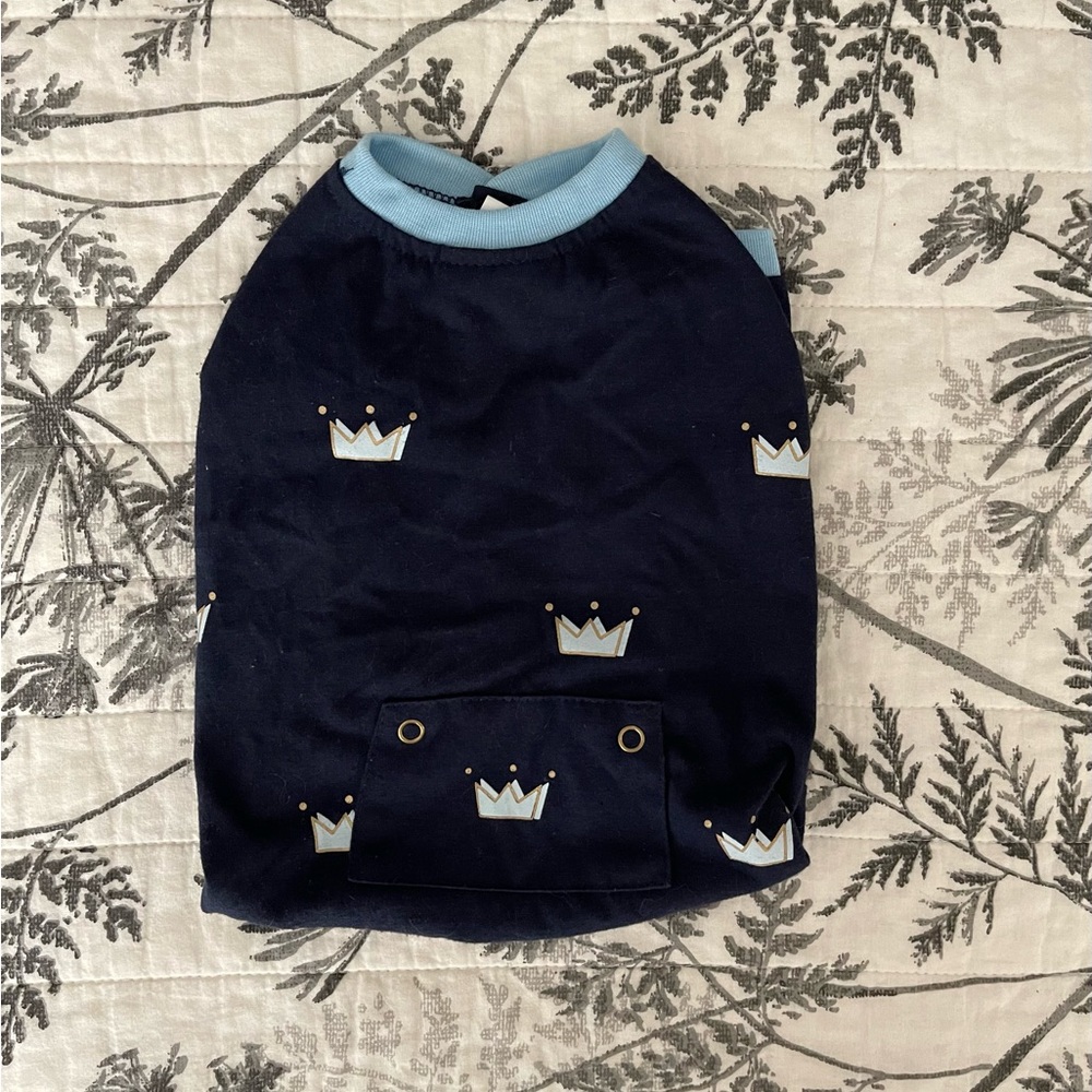 Top Paw Navy Blue Crown Dog Pajamas